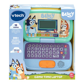 VTech Bluey Game Time Laptop suitable for ages 3 and up.