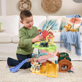 VTech Bluey Road Trip Playset: Bluey figure activates songs and sounds during play.