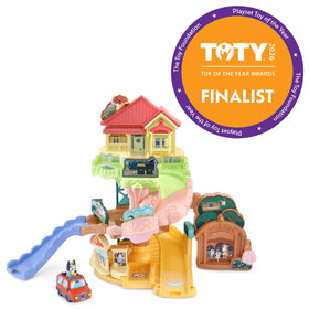 VTech Bluey Road Trip Playset: routes to beach or school for varied adventures.