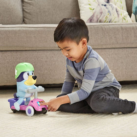 VTech Bluey Scooter Time Bluey navigates imaginary obstacles