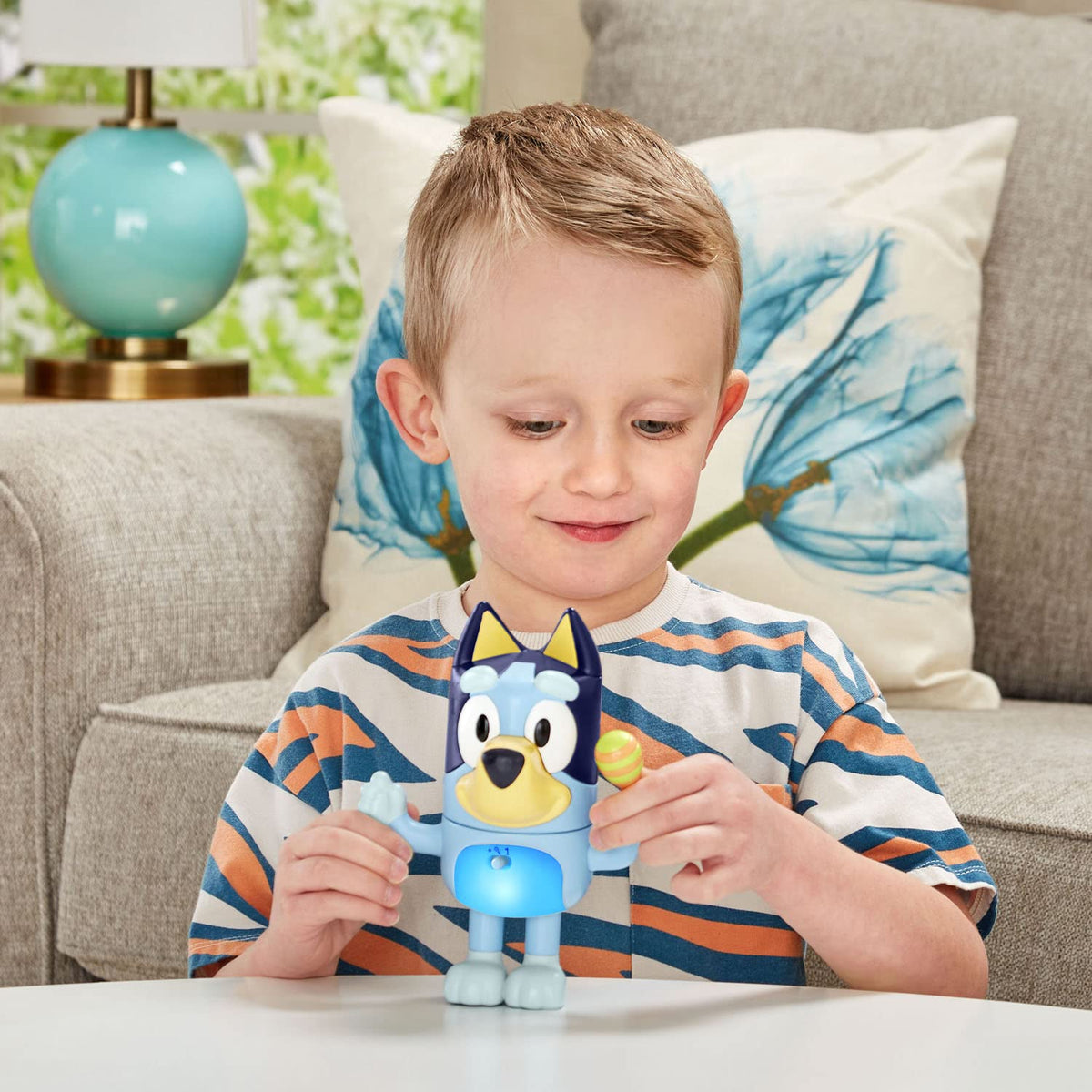 VTech Bluey Shake It nose-sneeze sounds add goofy fun during playtime