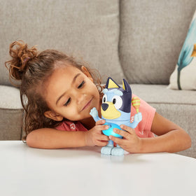 VTech Bluey Shake It tummy-light flashes to music for visual rhythm