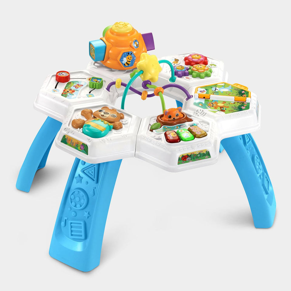 VTech Buzz and Learn fox button lights up to teach colors and numbers