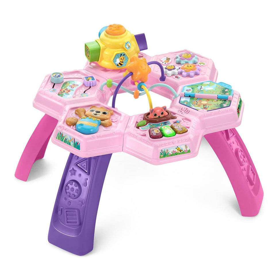 VTech Buzz and Learn table fox pop-up lights colors and numbers