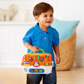 VTech Care for Me Carrier batteries included for instant fun.