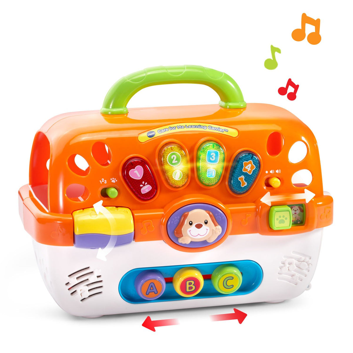 VTech Care for Me Carrier includes pet-care accessories for role-play.