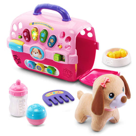 VTech Care for Me Learning Carrier pink with interactive door phrases