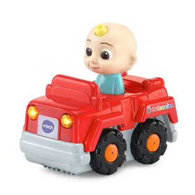 VTech CoComelon JJ pat-head moment with voice prompts enhances learning cues.