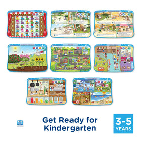 VTech Desk Expansion Get Ready for Kindergarten card introduces numbers, opposites, and weather concepts.