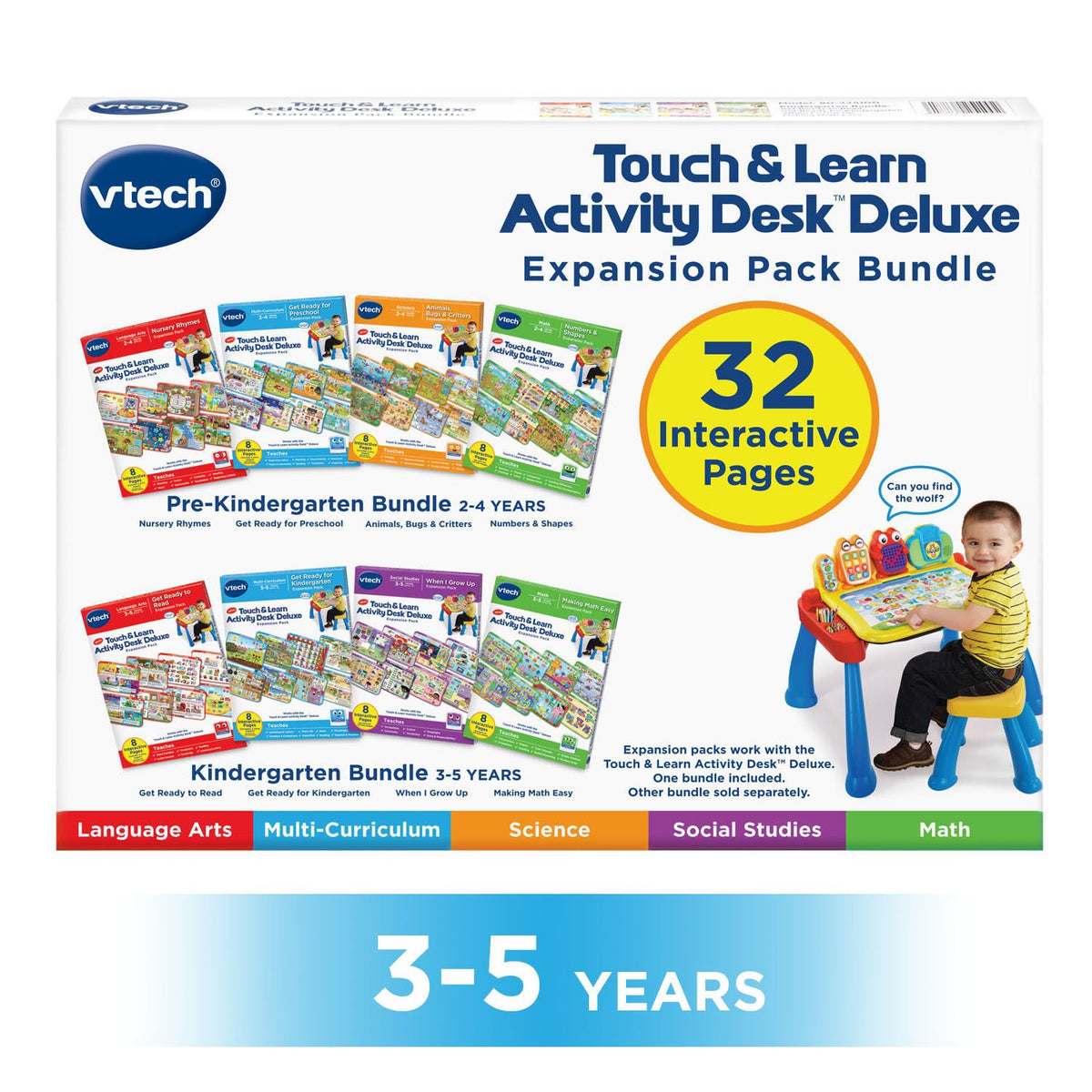 VTech Desk Expansion Get Ready to Read card enhances early literacy with engaging stories.