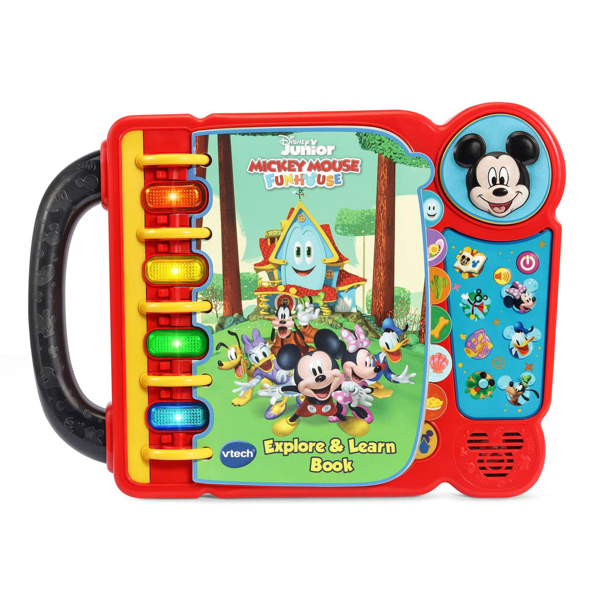 VTech Disney Mickey Mouse Funhouse Book cover with interactive storytelling for kids.
