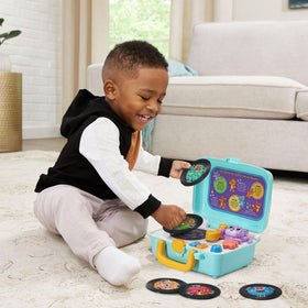 VTech DJ Scratch Cat Record Player remix mode layers animal sounds over music