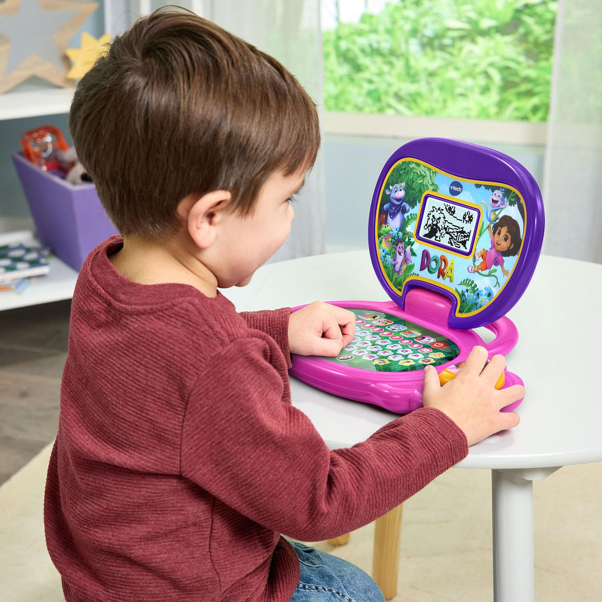 VTech Dora accessories highlight personalization with name, age, favorites in activities