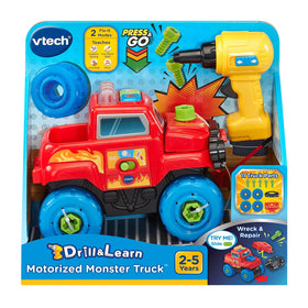 VTech Drill and Learn Monster Truck demo batteries in the box for try-out play