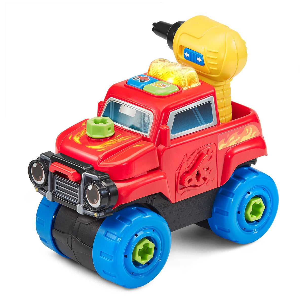 VTech Drill and Learn Monster Truck front bumper image highlights repair play and problem solving