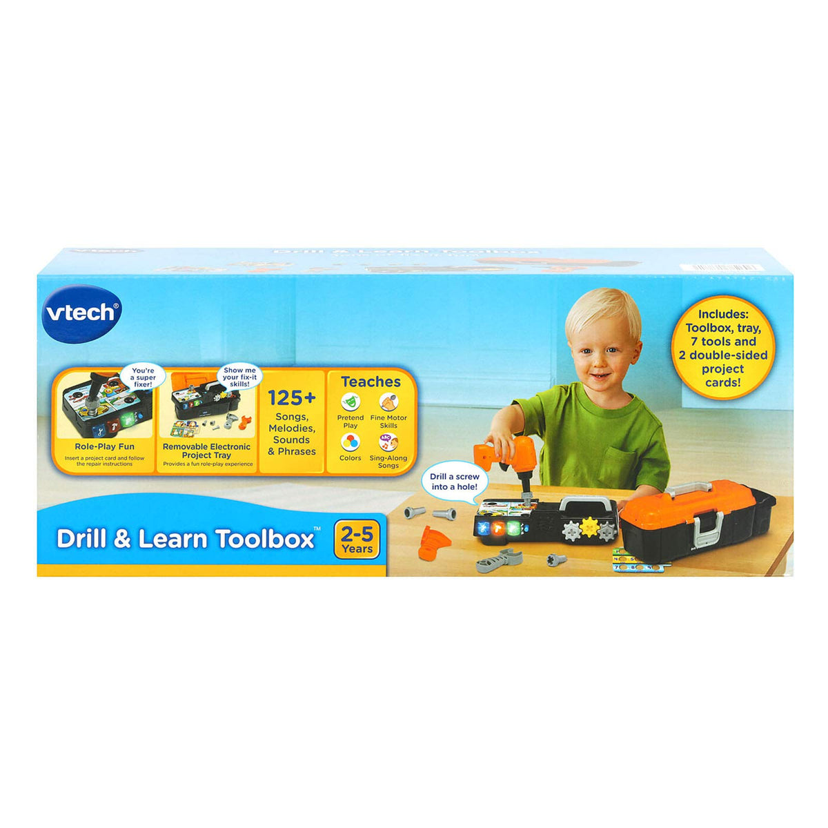 VTech Drill and Learn Toolbox ages 2 to 5 support early STEM and fine motor skills.