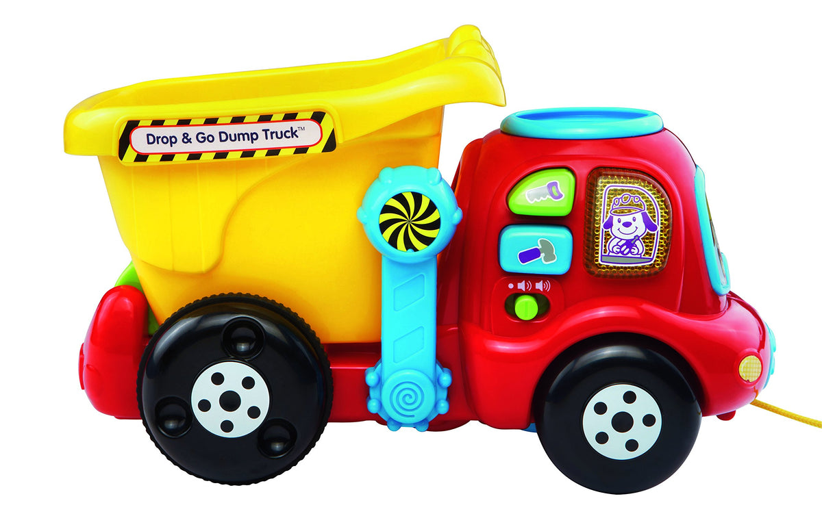 VTech Drop and Go Dump Truck yellow toddler learning toy for early education
