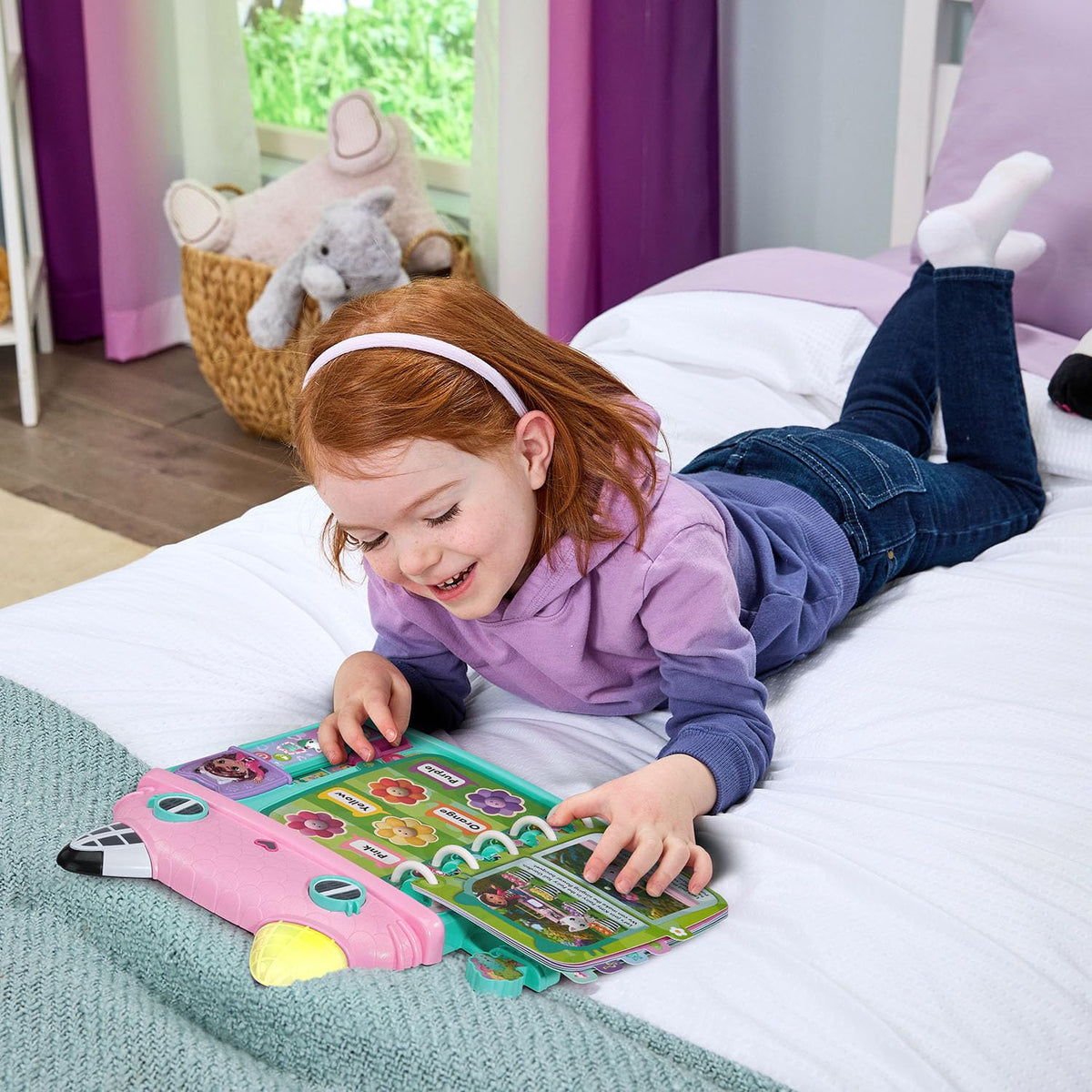 VTech Gabby’s Dollhouse Gabby Button page delivers show phrases