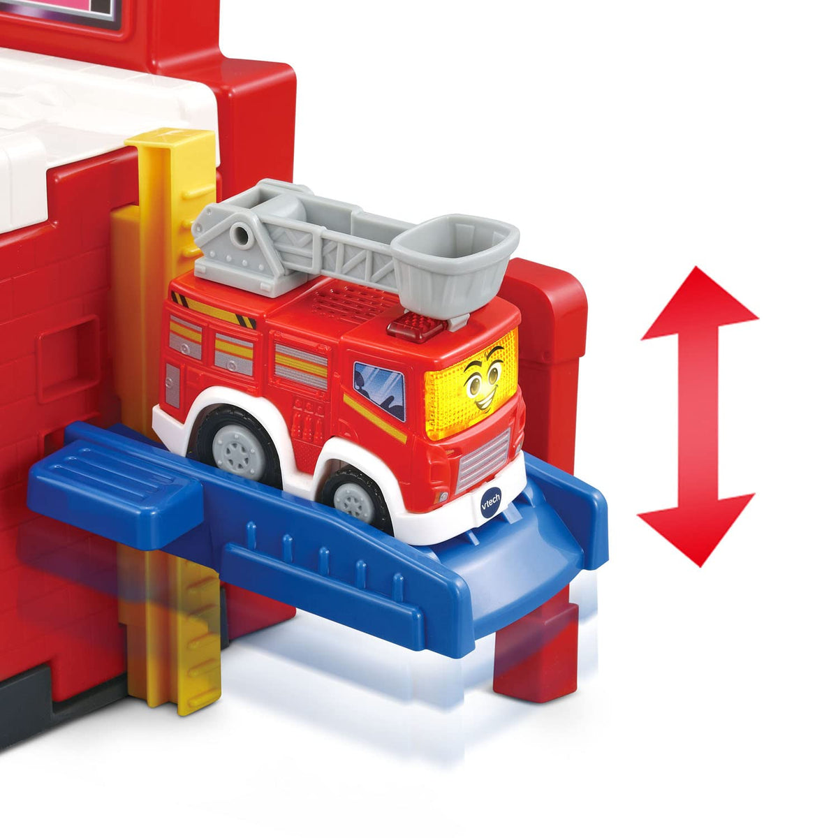 VTech Go! Go! Smart Wheels Fire Hose pump action encourages hands-on learning and coordinating motions.