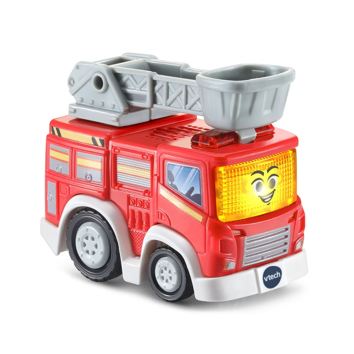 VTech Go! Go! Smart Wheels Rescue Tower elevator action supports fine motor skill development.