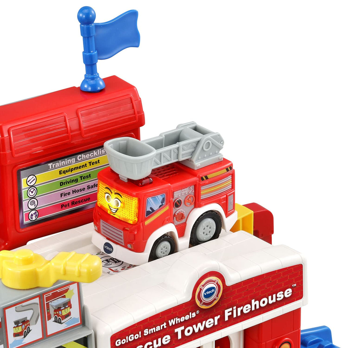 VTech Go! Go! Smart Wheels SmartPoint areas close-up shows responsive feedback and learning prompts.