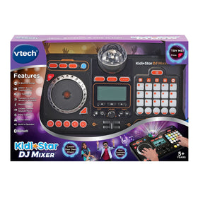 VTech Kidi Star DJ Mixer includes 15 songs for ready-made jams.