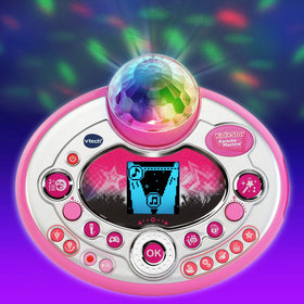 VTech Kidi Star Deluxe pink audio cable connects your tunes.