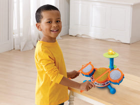 VTech KidiBeats drum sticks included for realistic drumming play.