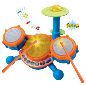 VTech KidiBeats drumsticks in little hands ready to play