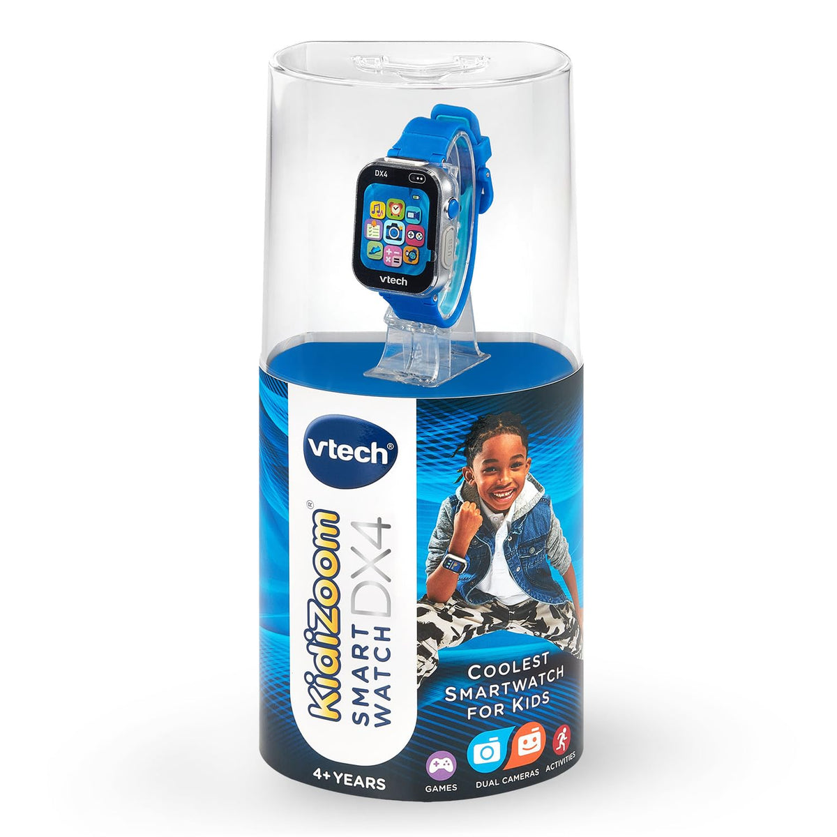 VTech KidiZoom DX4 blue AR monsters and games spark imaginative screen time