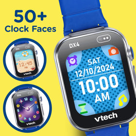 VTech KidiZoom DX4 blue large screen delivers clear visuals during games and learning