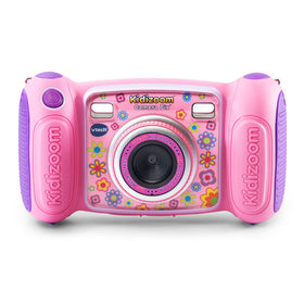 VTech KidiZoom Pix pink front view, durable design for daily adventures.