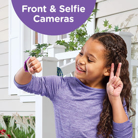 VTech KidiZoom DX4 dual cameras with effects for creative edits.