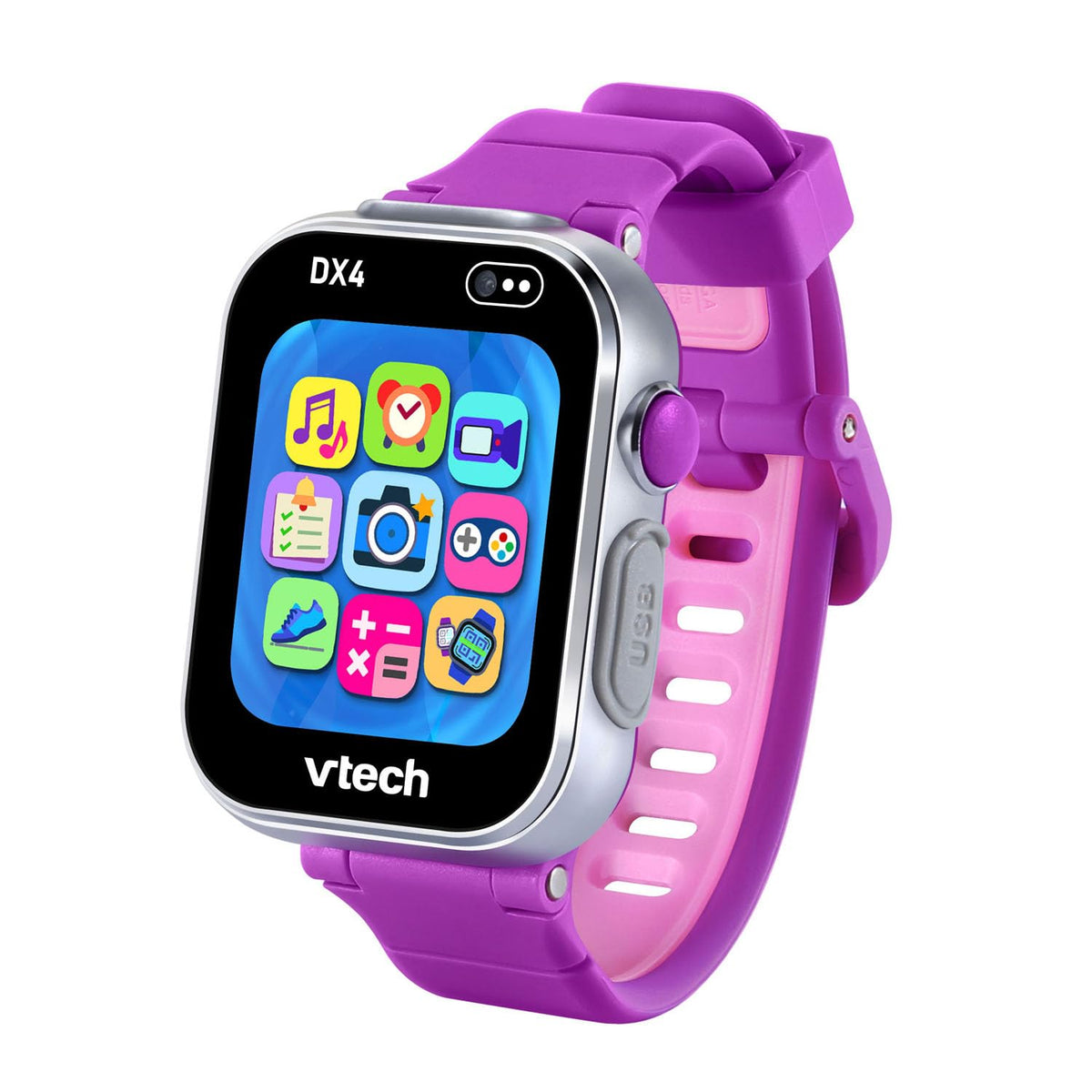 VTech KidiZoom DX4 dual cameras for on-the-go photos and videos.