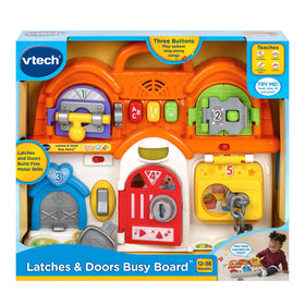 VTech Latches and Doors Busy Board demo-batteries ready for play
