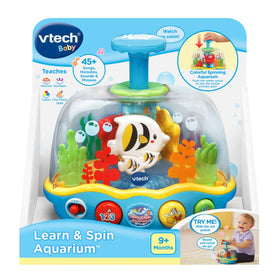 VTech Learn and Spin Aquarium: engaging sensory toy for early learning and play.
