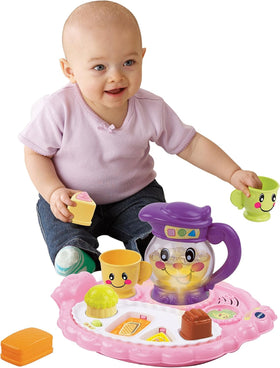 VTech Learn and Discover Pretty Party Playset treats help kids explore shapes and pretend flavors.