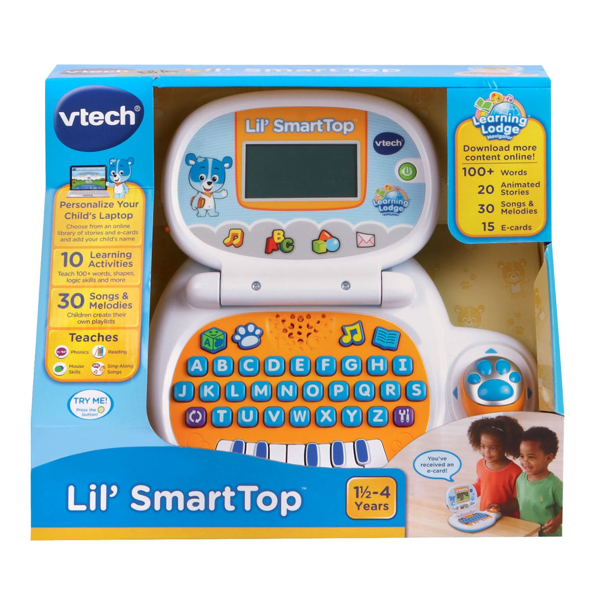 VTech Lil' SmartTop Cody bear image supporting storytelling and personalization.