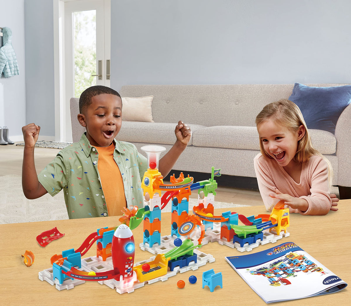 VTech Marble Rush Launchpad extreme launchers offer exciting challenge moments.