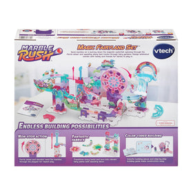 VTech Marble Rush Fairyland color-coded pieces support easy guided builds.