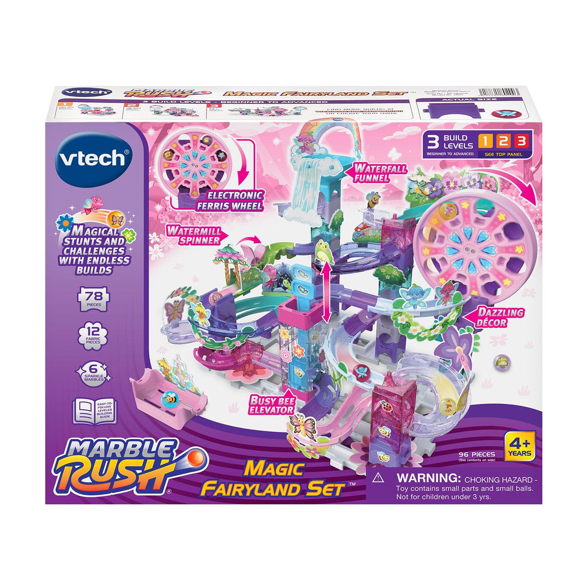 VTech Marble Rush Fairyland track sections for customizable routes and builds.