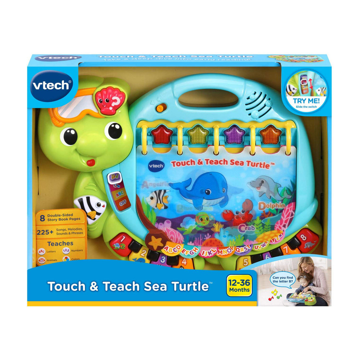 VTech piano keys teach notes and counting through play.