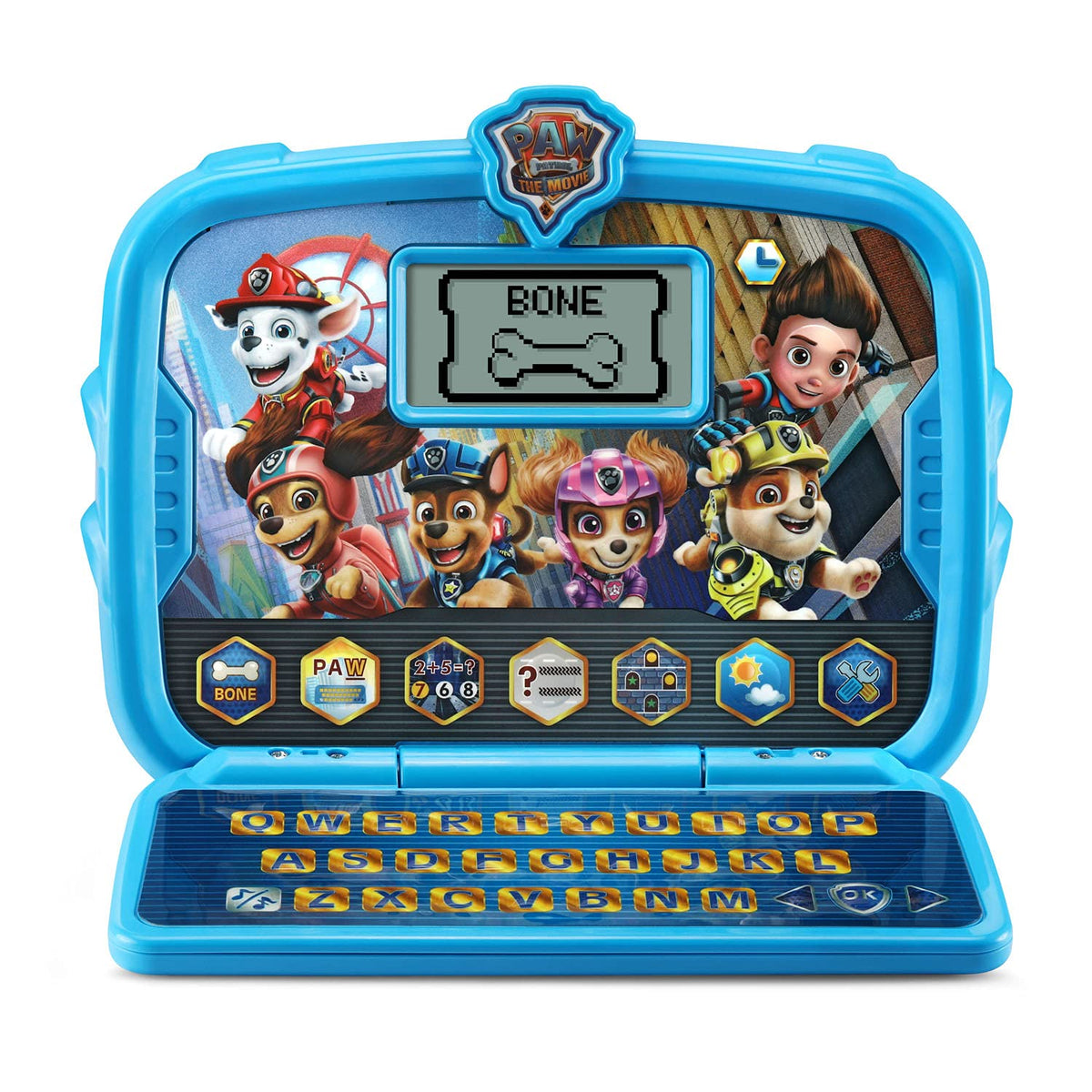 VTech PAW Patrol Learning Tablet front view with Chase and Skye animations engages early learners.