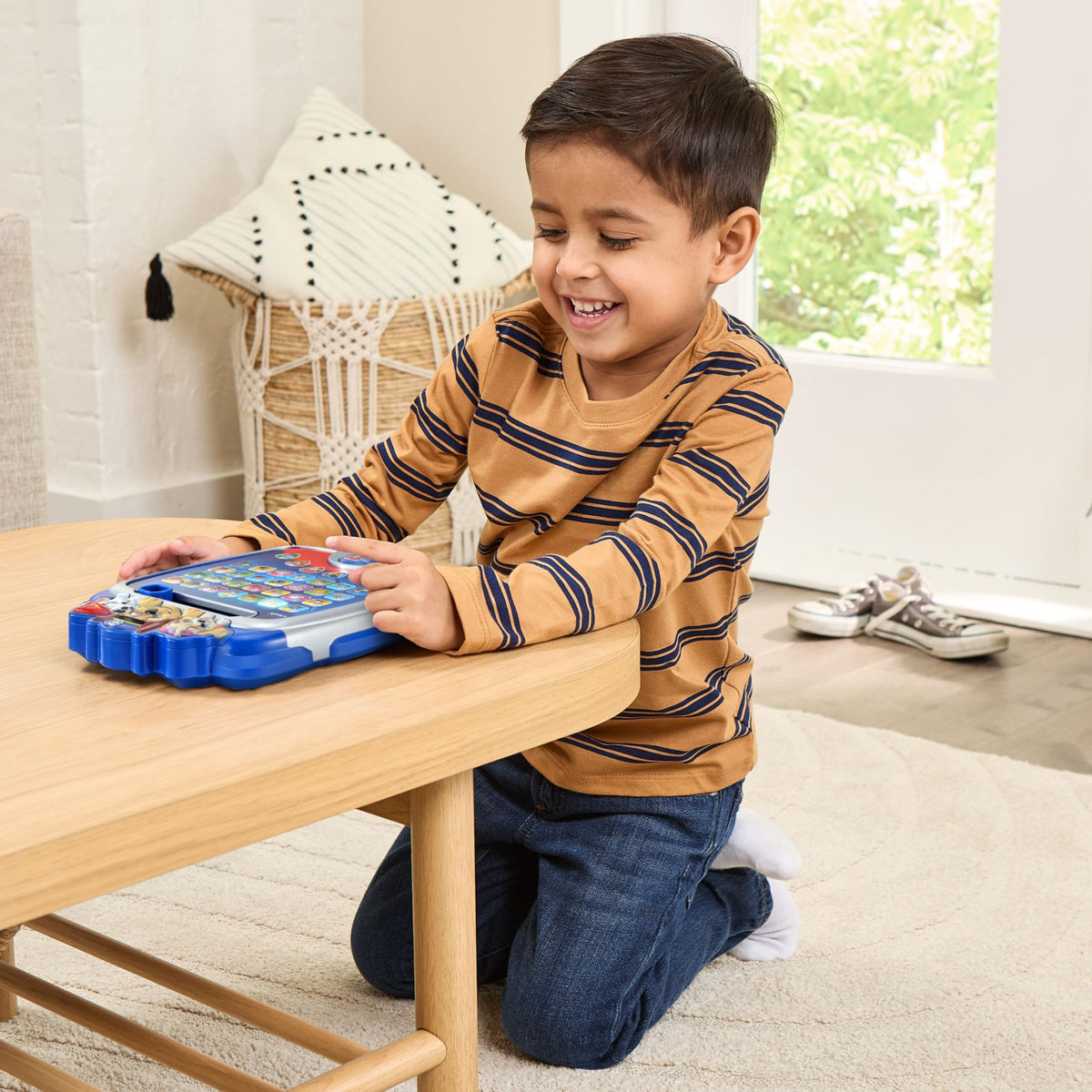 VTech Pup Pad ships with demo batteries for quick play