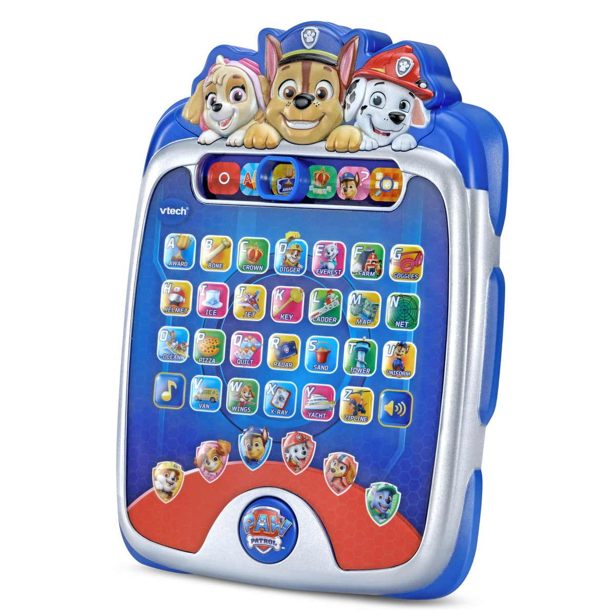 VTech Paw Patrol Pup Pad six pup buttons spell names