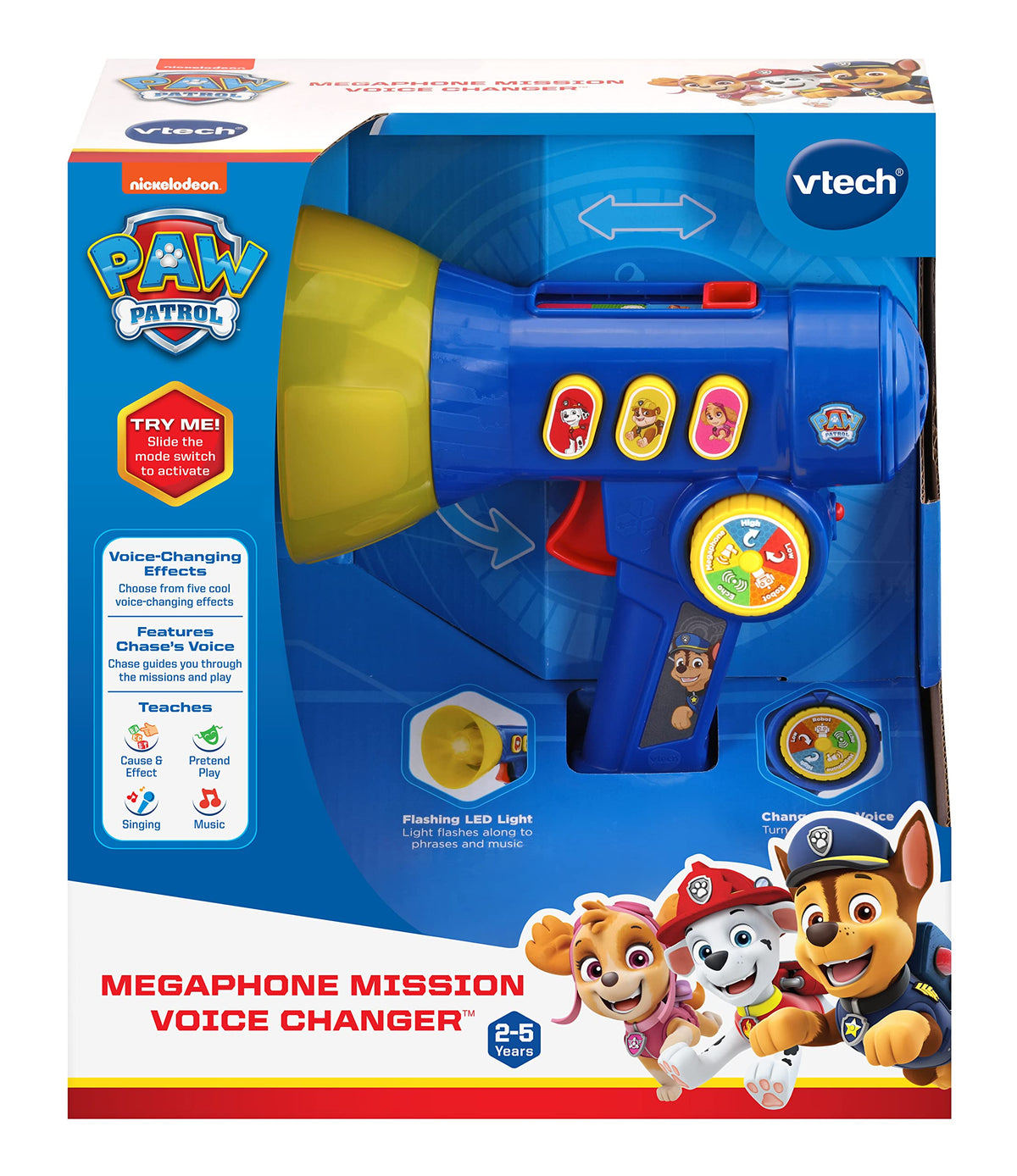 VTech PAW Patrol Megaphone Mission Blue in missions mode selecting the right pup