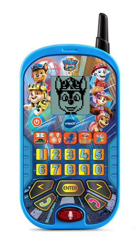 VTech PAW Patrol The Movie Learning Phone blue main view promotes imaginative play and early learning