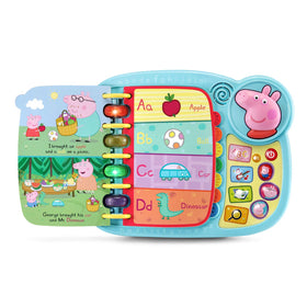 VTech Peppa Pig Learn and Discover Book teaches letters and vocabulary through familiar characters