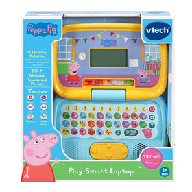 VTech Peppa Pig Play Smart Laptop in a playroom setting for family learning