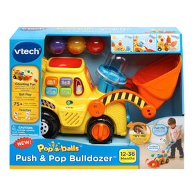 VTech Pop-a-Balls Bulldozer chunky handle supports a secure grip during active play.